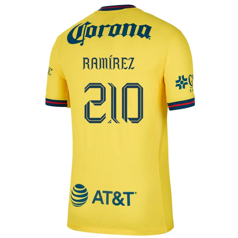 Danxen Heren Miguel Ramírez #210 Geel Blauw Thuisshirt Thuistenue 2024/25 T-Shirt