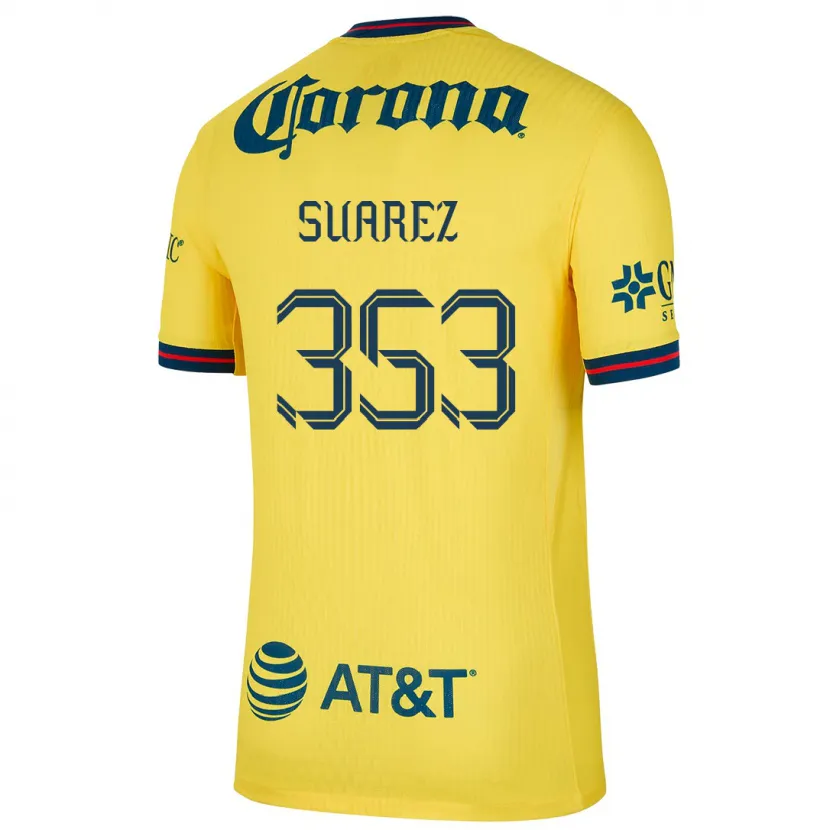 Danxen Heren Irwin Suarez #353 Geel Blauw Thuisshirt Thuistenue 2024/25 T-Shirt