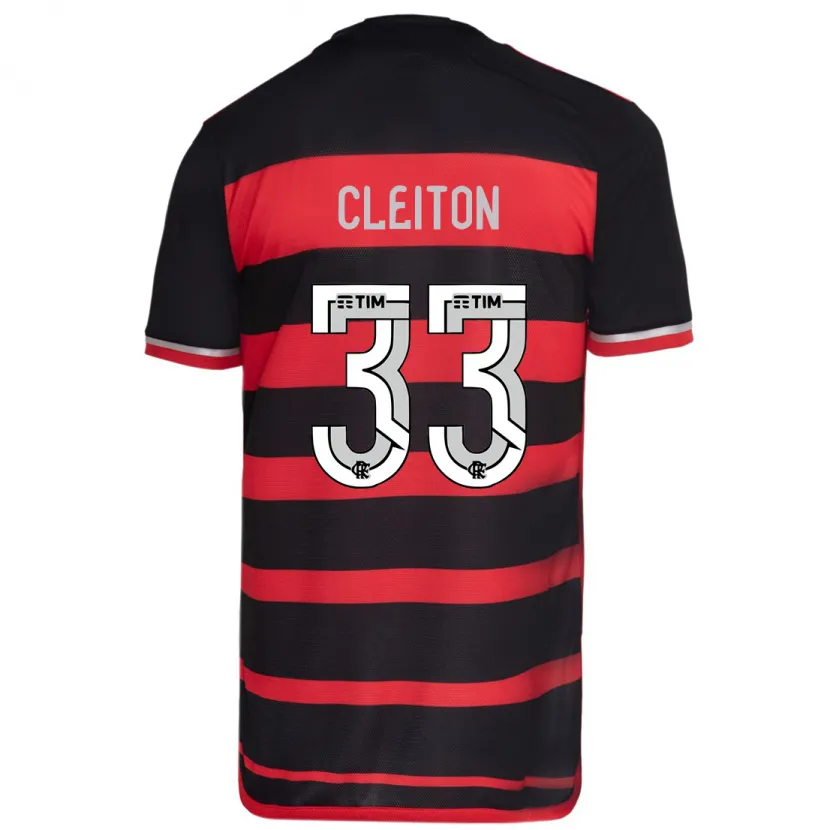 Danxen Heren Cleiton #33 Rood Zwart Thuisshirt Thuistenue 2024/25 T-Shirt