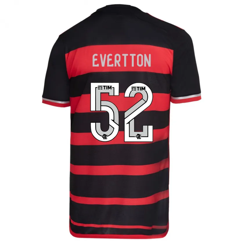 Danxen Heren Evertton #52 Rood Zwart Thuisshirt Thuistenue 2024/25 T-Shirt