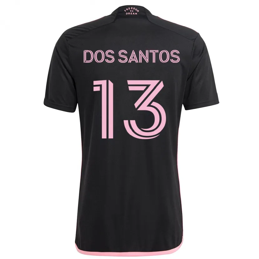 Danxen Heren Cj Dos Santos #13 Zwart Uitshirt Uittenue 2024/25 T-Shirt