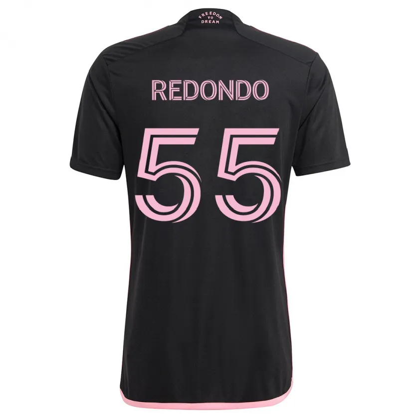 Danxen Heren Federico Redondo #55 Zwart Uitshirt Uittenue 2024/25 T-Shirt