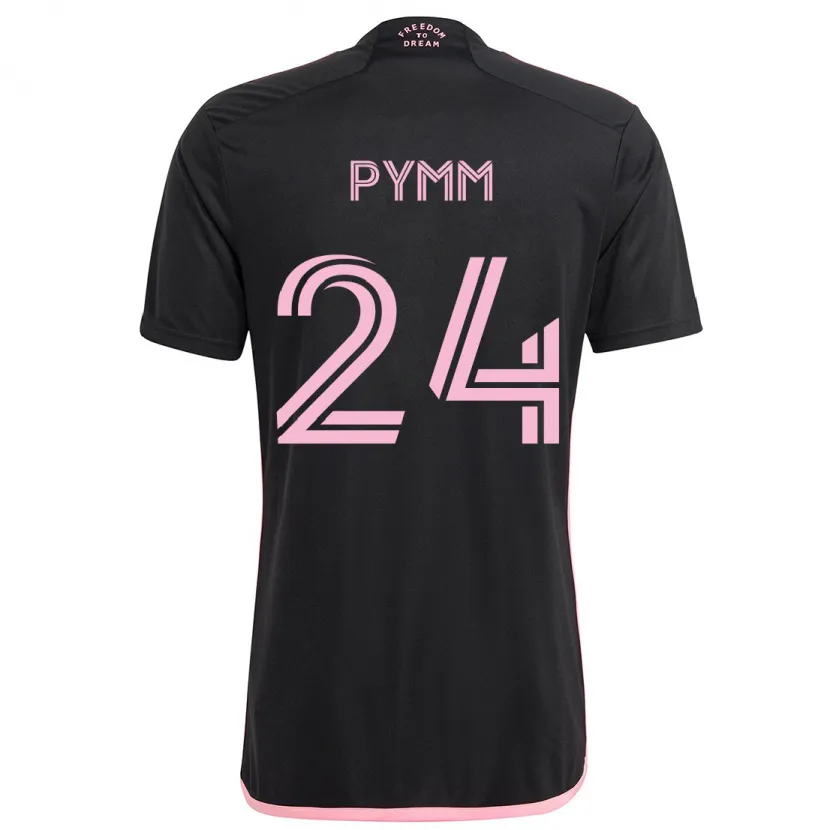 Danxen Heren Jack Pymm #24 Zwart Uitshirt Uittenue 2024/25 T-Shirt