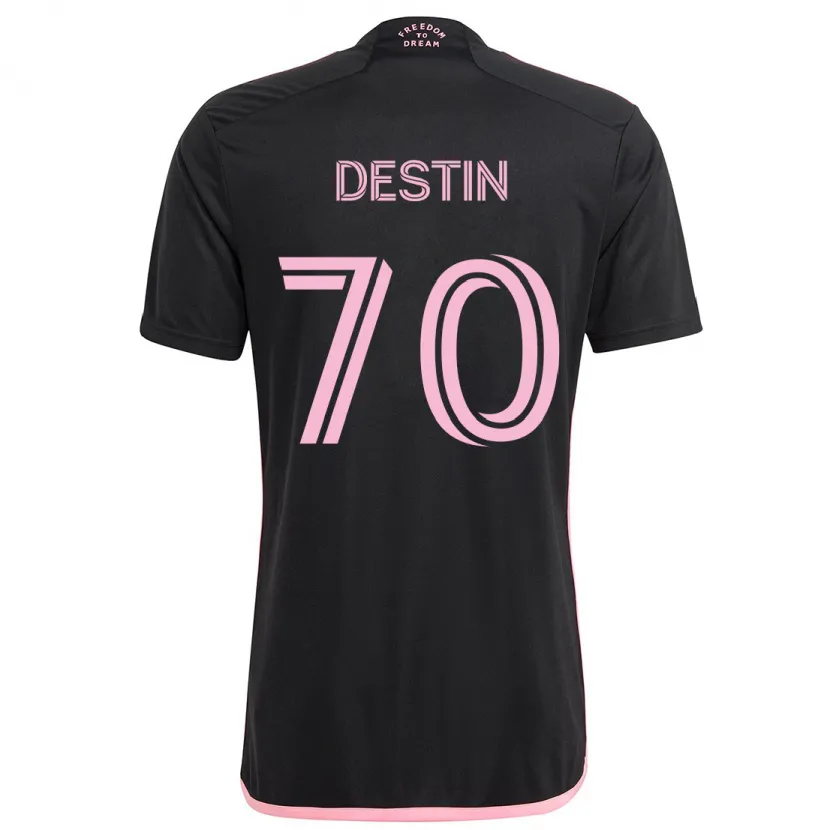 Danxen Heren Bryan Destin #70 Zwart Uitshirt Uittenue 2024/25 T-Shirt