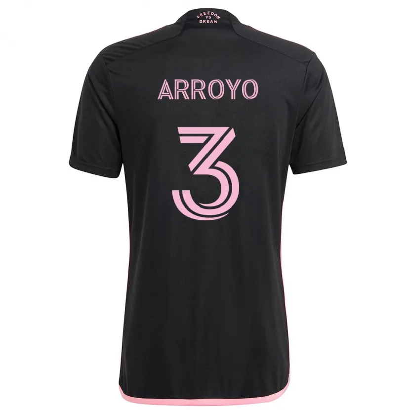 Danxen Heren Dixon Arroyo #3 Zwart Uitshirt Uittenue 2024/25 T-Shirt