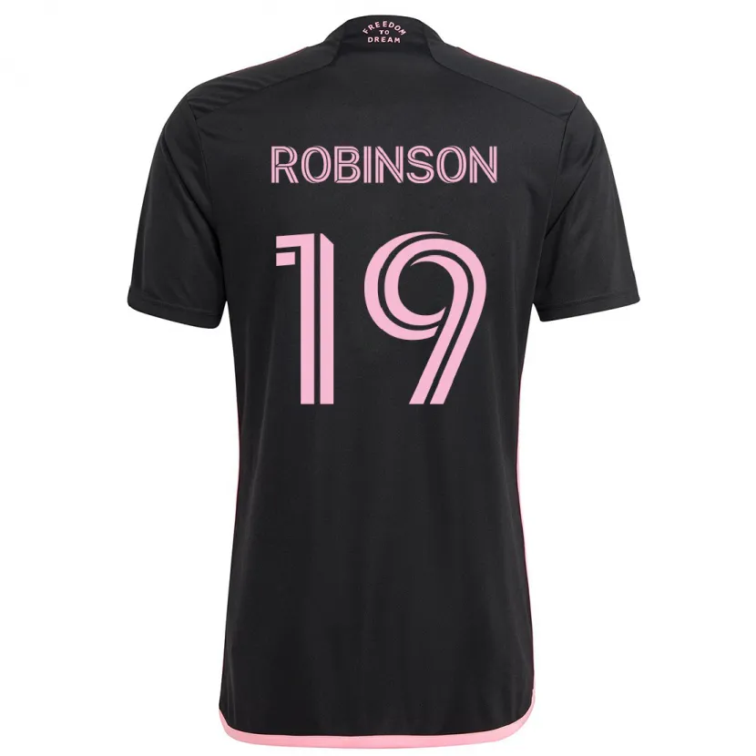 Danxen Heren Robbie Robinson #19 Zwart Uitshirt Uittenue 2024/25 T-Shirt