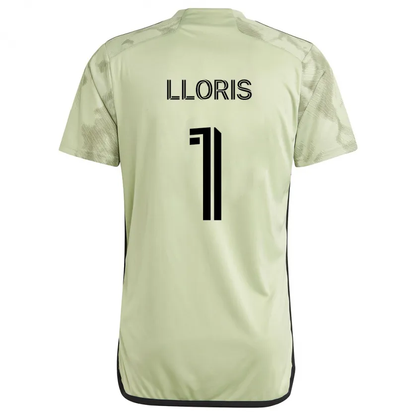 Danxen Heren Hugo Lloris #1 Licht Groen Uitshirt Uittenue 2024/25 T-Shirt