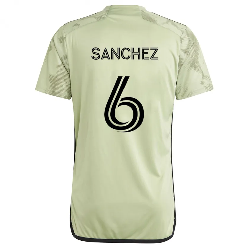 Danxen Heren Ilie Sánchez #6 Licht Groen Uitshirt Uittenue 2024/25 T-Shirt