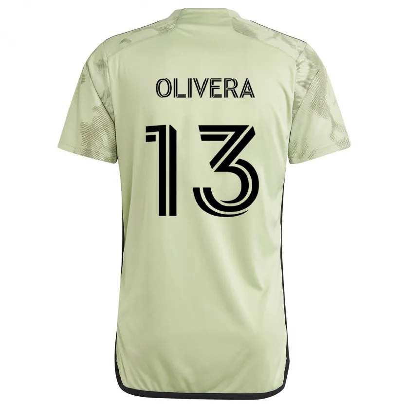 Danxen Heren Cristian Olivera #13 Licht Groen Uitshirt Uittenue 2024/25 T-Shirt