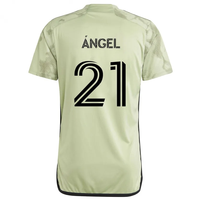 Danxen Heren Tomás Ángel #21 Licht Groen Uitshirt Uittenue 2024/25 T-Shirt