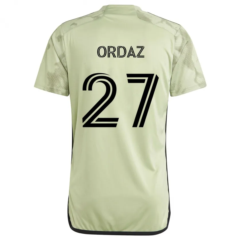 Danxen Heren Nathan Ordaz #27 Licht Groen Uitshirt Uittenue 2024/25 T-Shirt