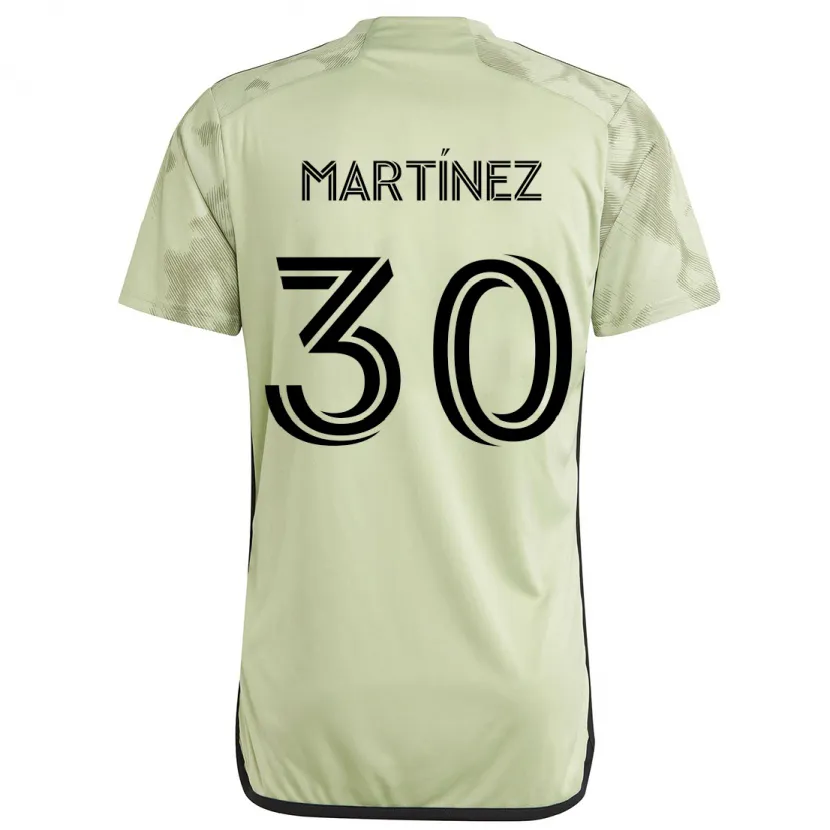 Danxen Heren David Martínez #30 Licht Groen Uitshirt Uittenue 2024/25 T-Shirt