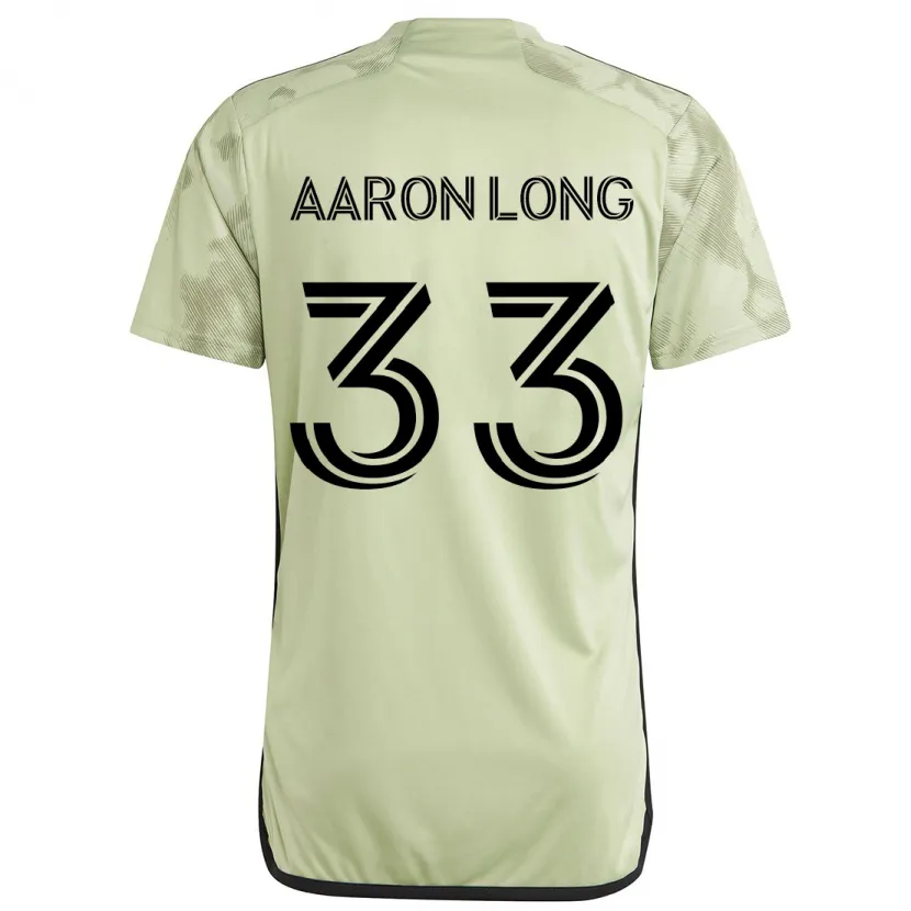 Danxen Heren Aaron Long #33 Licht Groen Uitshirt Uittenue 2024/25 T-Shirt