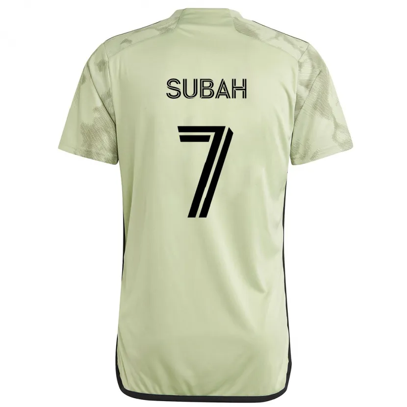 Danxen Heren Yekeson Subah #7 Licht Groen Uitshirt Uittenue 2024/25 T-Shirt