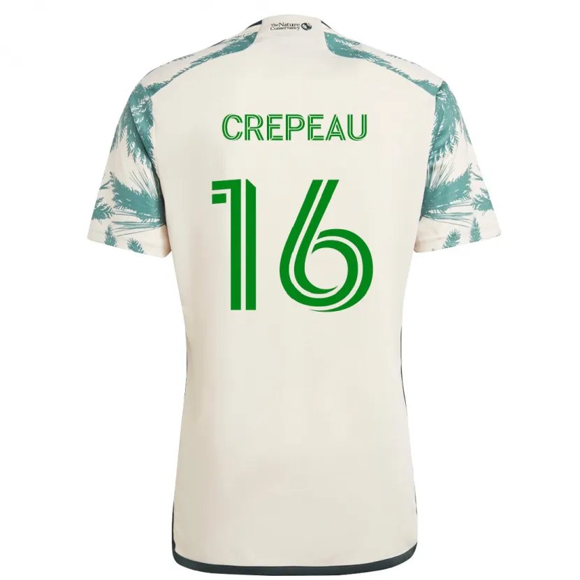 Danxen Heren Maxime Crépeau #16 Beigebruin Uitshirt Uittenue 2024/25 T-Shirt