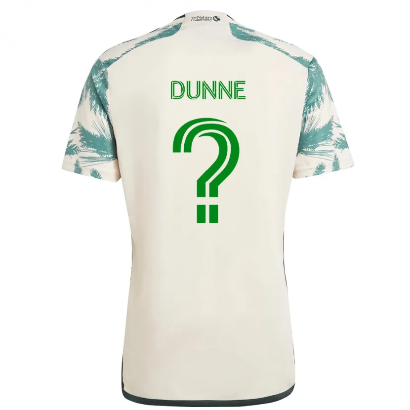 Danxen Heren Michael Dunne #0 Beigebruin Uitshirt Uittenue 2024/25 T-Shirt