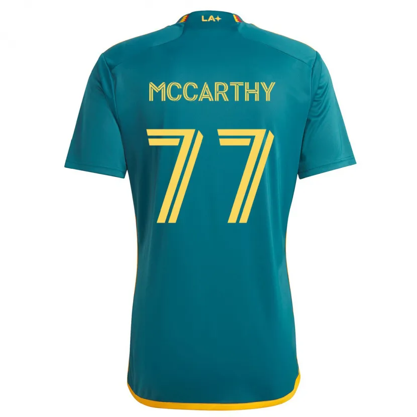 Danxen Heren John Mccarthy #77 Groen Geel Uitshirt Uittenue 2024/25 T-Shirt