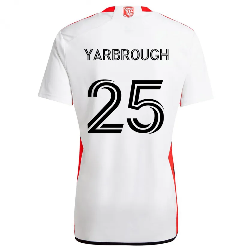 Danxen Heren William Yarbrough #25 Wit Rood Uitshirt Uittenue 2024/25 T-Shirt