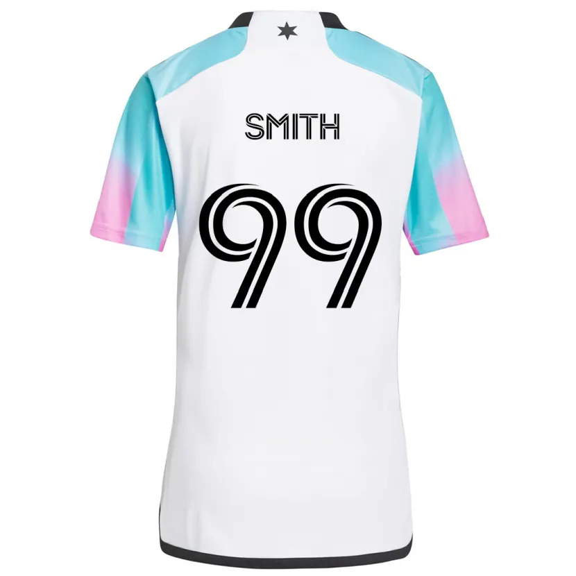 Danxen Heren Jordan Adebayo-Smith #99 Wit Blauw Zwart Uitshirt Uittenue 2024/25 T-Shirt