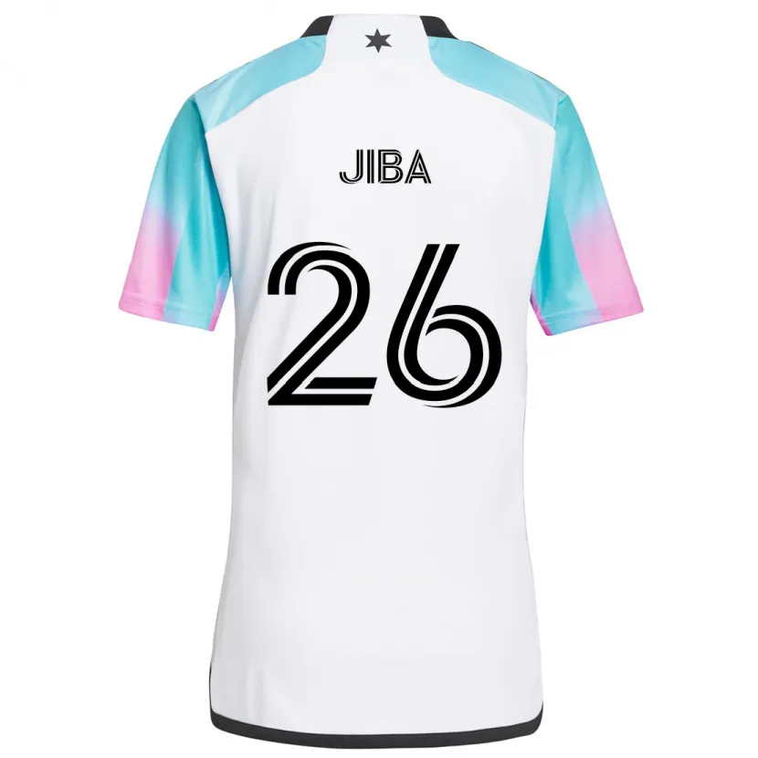 Danxen Heren Ryen Jiba #26 Wit Blauw Zwart Uitshirt Uittenue 2024/25 T-Shirt