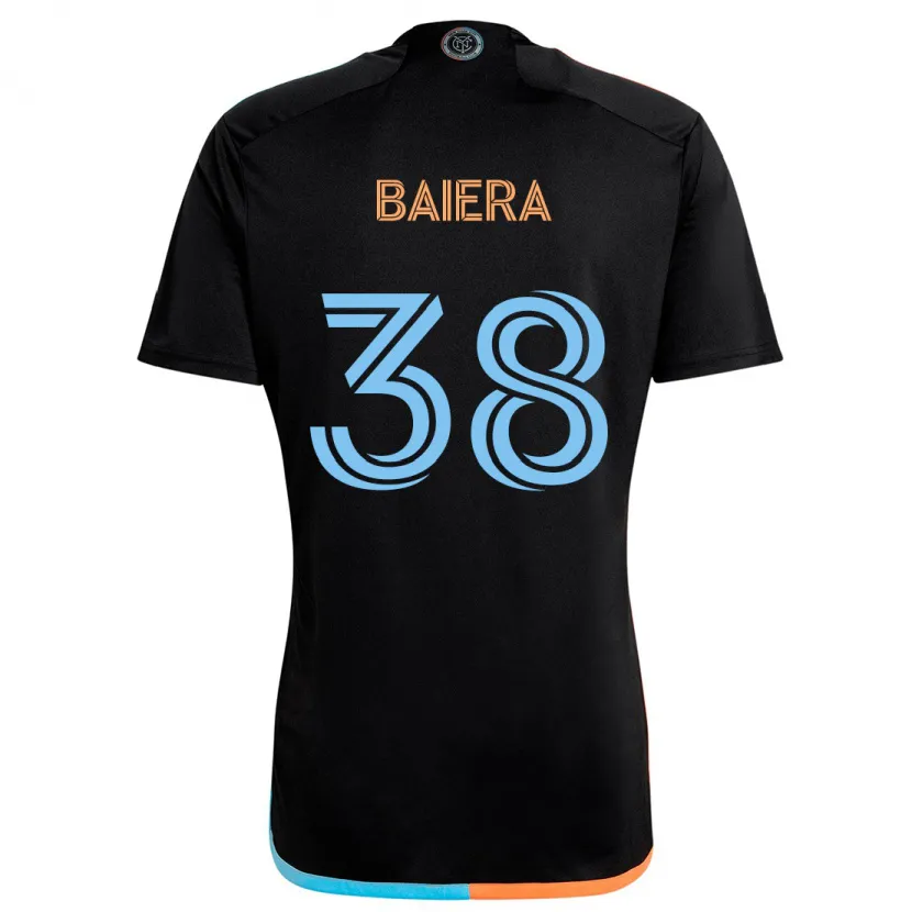 Danxen Heren Drew Baiera #38 Zwart Oranje Blauw Uitshirt Uittenue 2024/25 T-Shirt