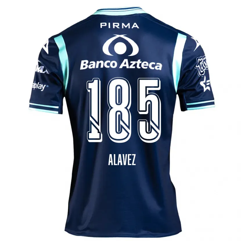 Danxen Heren Brian Alavez #185 Marineblauw Uitshirt Uittenue 2024/25 T-Shirt