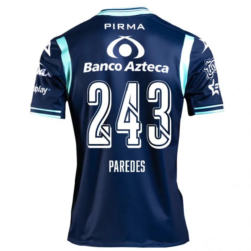 Danxen Heren Iker Paredes #243 Marineblauw Uitshirt Uittenue 2024/25 T-Shirt