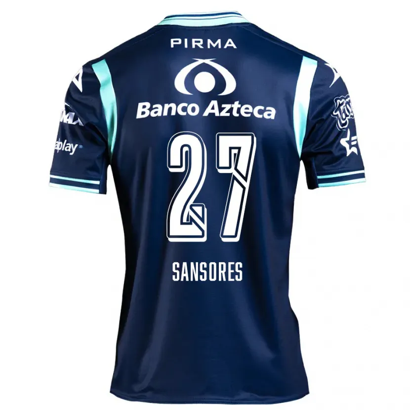 Danxen Heren Miguel Sansores #27 Marineblauw Uitshirt Uittenue 2024/25 T-Shirt