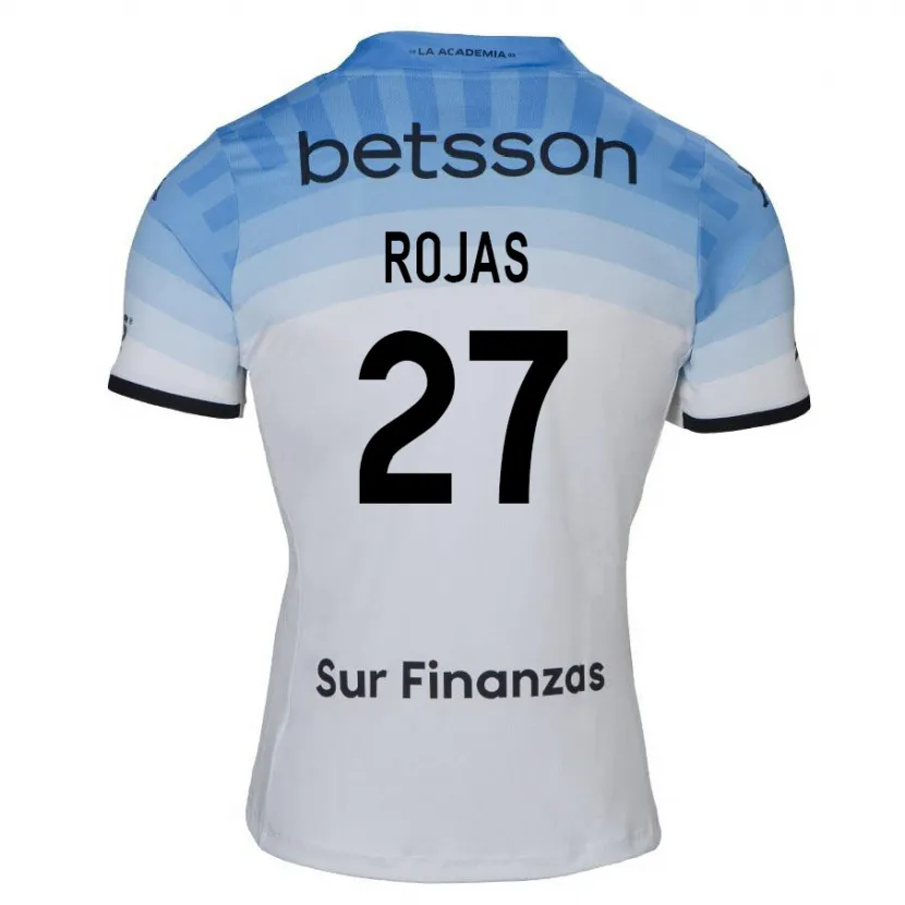 Danxen Heren Gabriel Rojas #27 Wit Blauw Zwart Uitshirt Uittenue 2024/25 T-Shirt