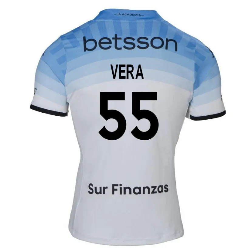 Danxen Heren Santino Vera #55 Wit Blauw Zwart Uitshirt Uittenue 2024/25 T-Shirt