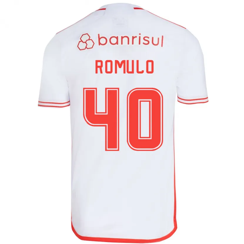 Danxen Heren Rômulo #40 Wit Rood Uitshirt Uittenue 2024/25 T-Shirt