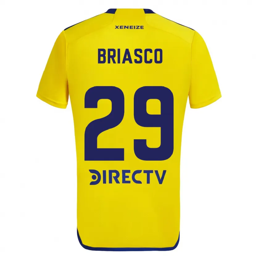 Danxen Heren Norberto Briasco #29 Geel Blauw Uitshirt Uittenue 2024/25 T-Shirt