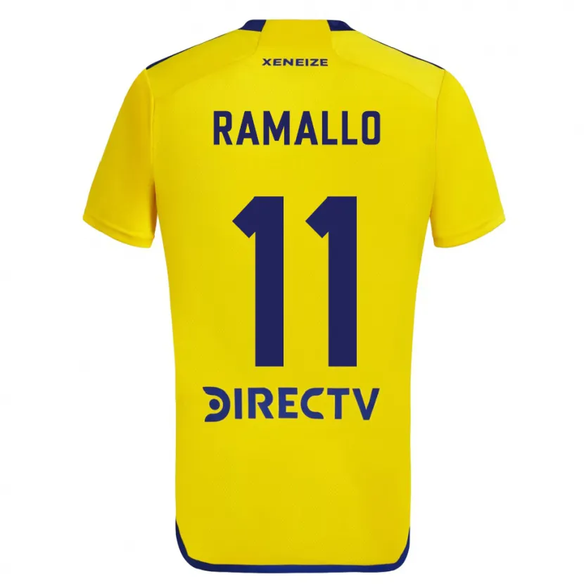 Danxen Heren Yael Ramallo #11 Geel Blauw Uitshirt Uittenue 2024/25 T-Shirt