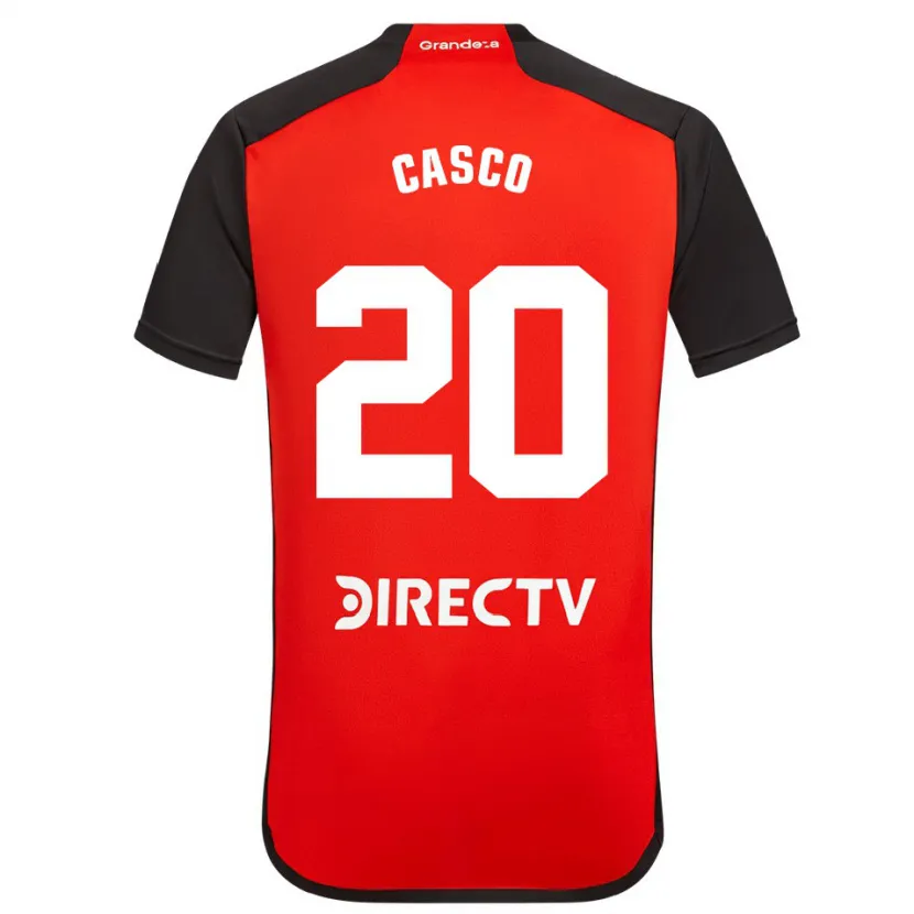 Danxen Heren Milton Casco #20 Rood Zwart Wit Uitshirt Uittenue 2024/25 T-Shirt