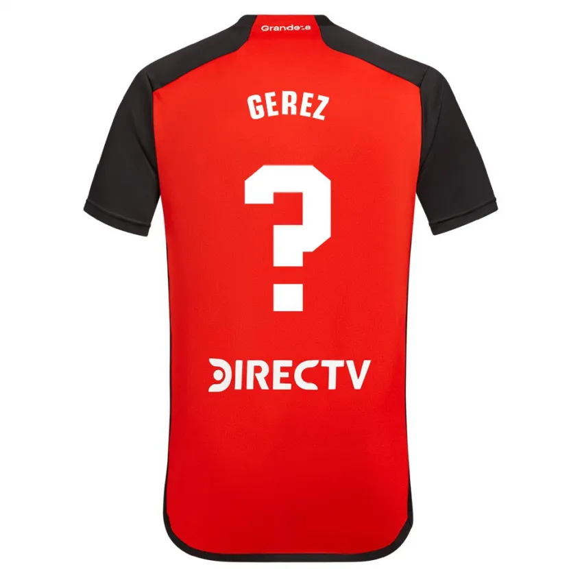 Danxen Heren Dylan Gerez #0 Rood Zwart Wit Uitshirt Uittenue 2024/25 T-Shirt