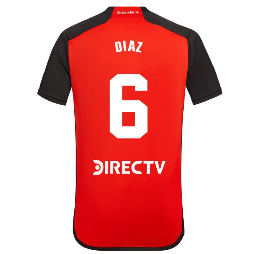 Danxen Heren Milagros Díaz #6 Rood Zwart Wit Uitshirt Uittenue 2024/25 T-Shirt