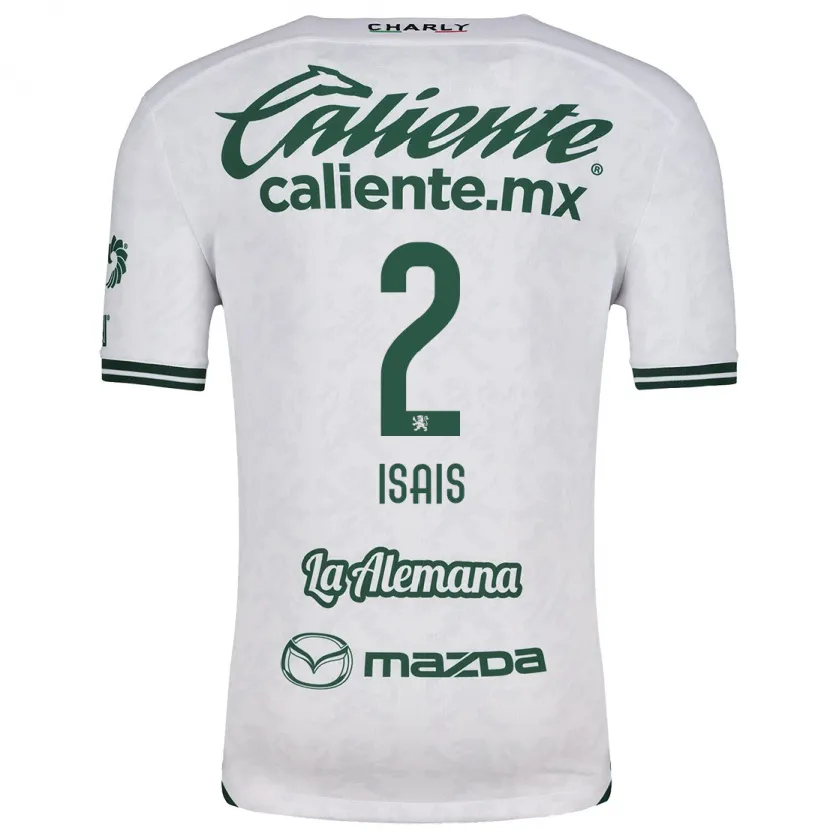 Danxen Heren Mauricio Isaís #2 Wit Groen Uitshirt Uittenue 2024/25 T-Shirt