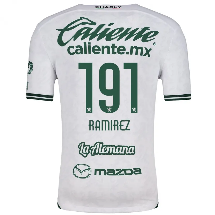 Danxen Heren Ian Ramírez #191 Wit Groen Uitshirt Uittenue 2024/25 T-Shirt