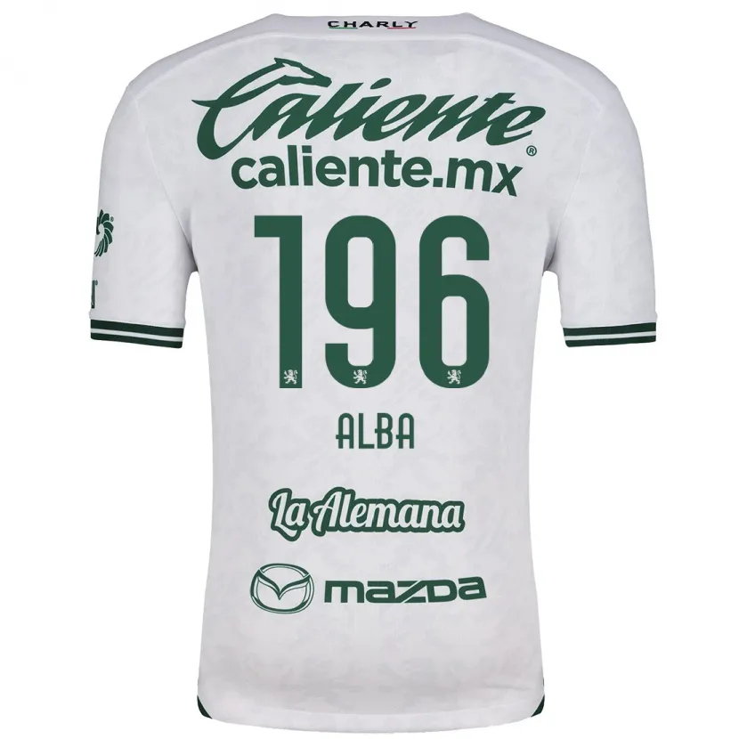 Danxen Heren Óscar Alba #196 Wit Groen Uitshirt Uittenue 2024/25 T-Shirt