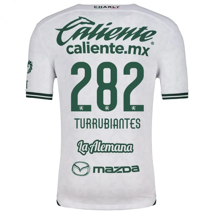 Danxen Heren Abdon Turrubiantes #282 Wit Groen Uitshirt Uittenue 2024/25 T-Shirt