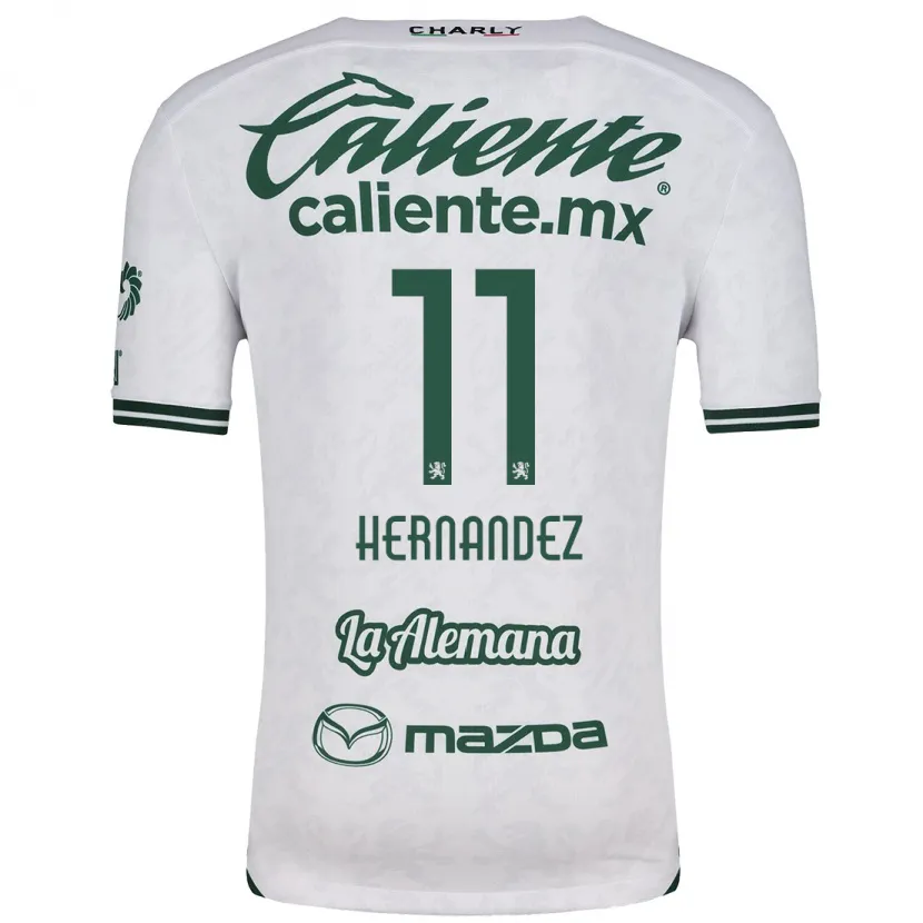 Danxen Heren Elías Hernández #11 Wit Groen Uitshirt Uittenue 2024/25 T-Shirt