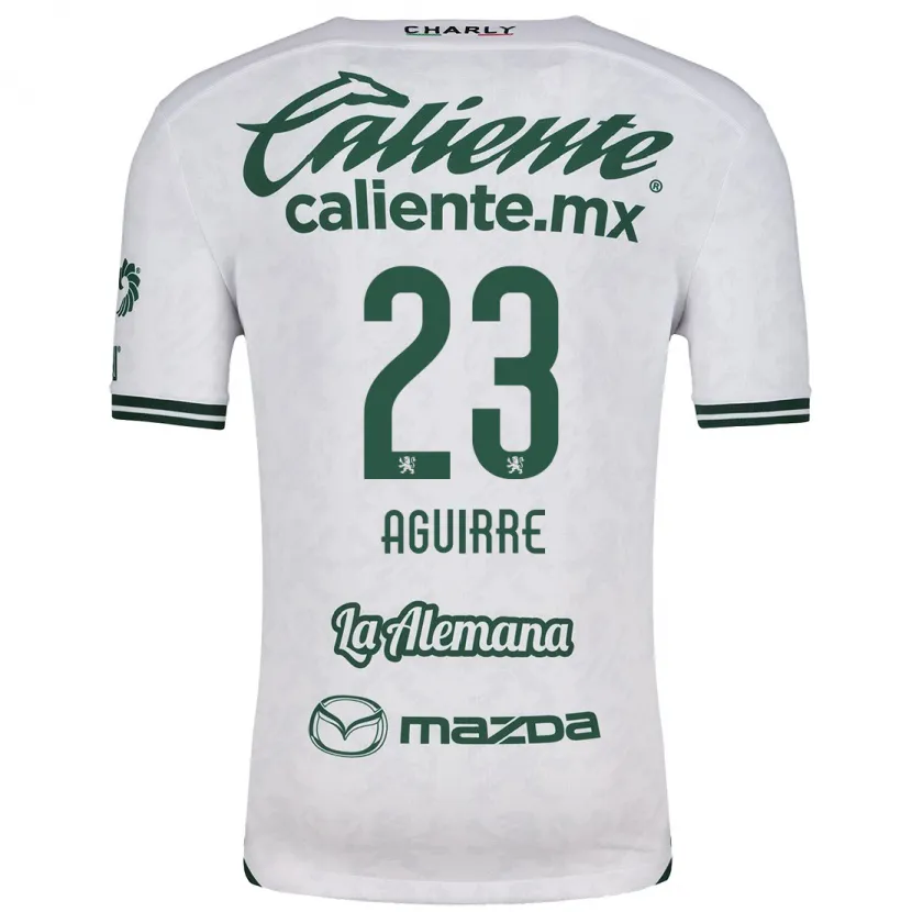 Danxen Heren Zoe Aguirre #23 Wit Groen Uitshirt Uittenue 2024/25 T-Shirt