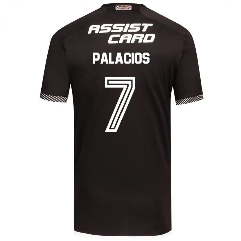 Danxen Heren Carlos Palacios #7 Zwart Wit Uitshirt Uittenue 2024/25 T-Shirt