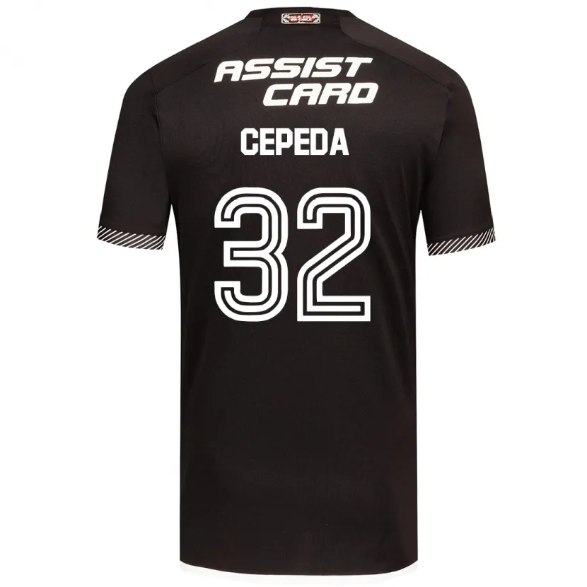 Danxen Heren Lucas Cepeda #32 Zwart Wit Uitshirt Uittenue 2024/25 T-Shirt