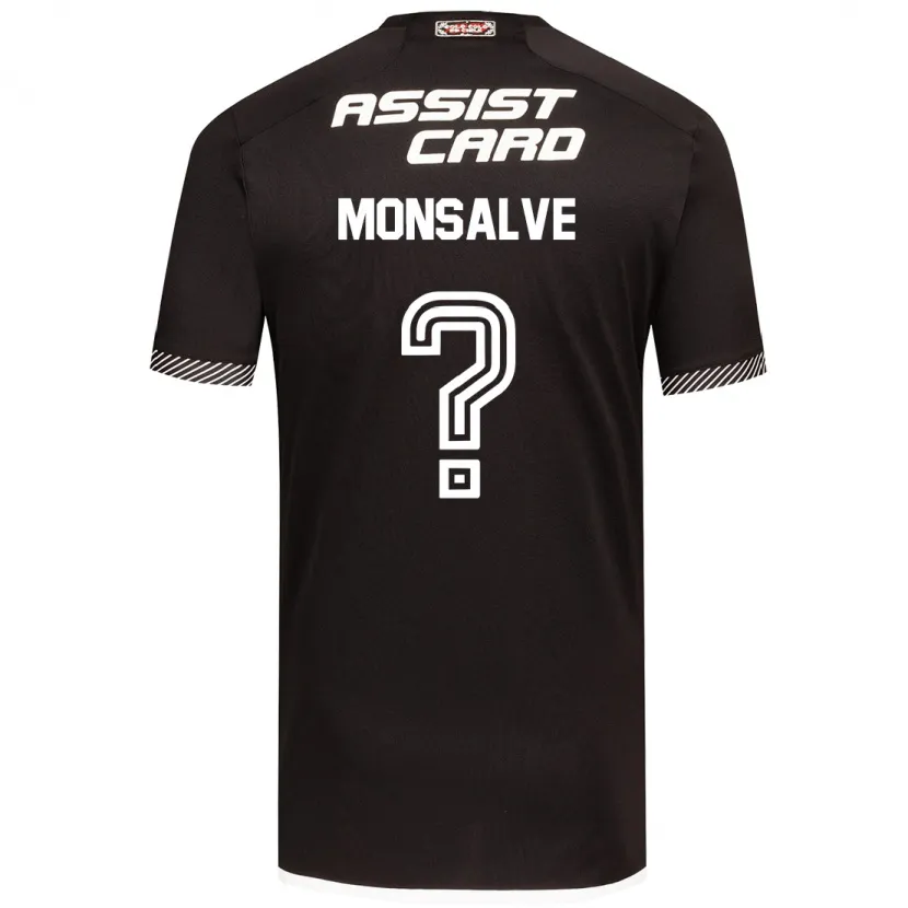 Danxen Heren Gaspar Monsalve #0 Zwart Wit Uitshirt Uittenue 2024/25 T-Shirt