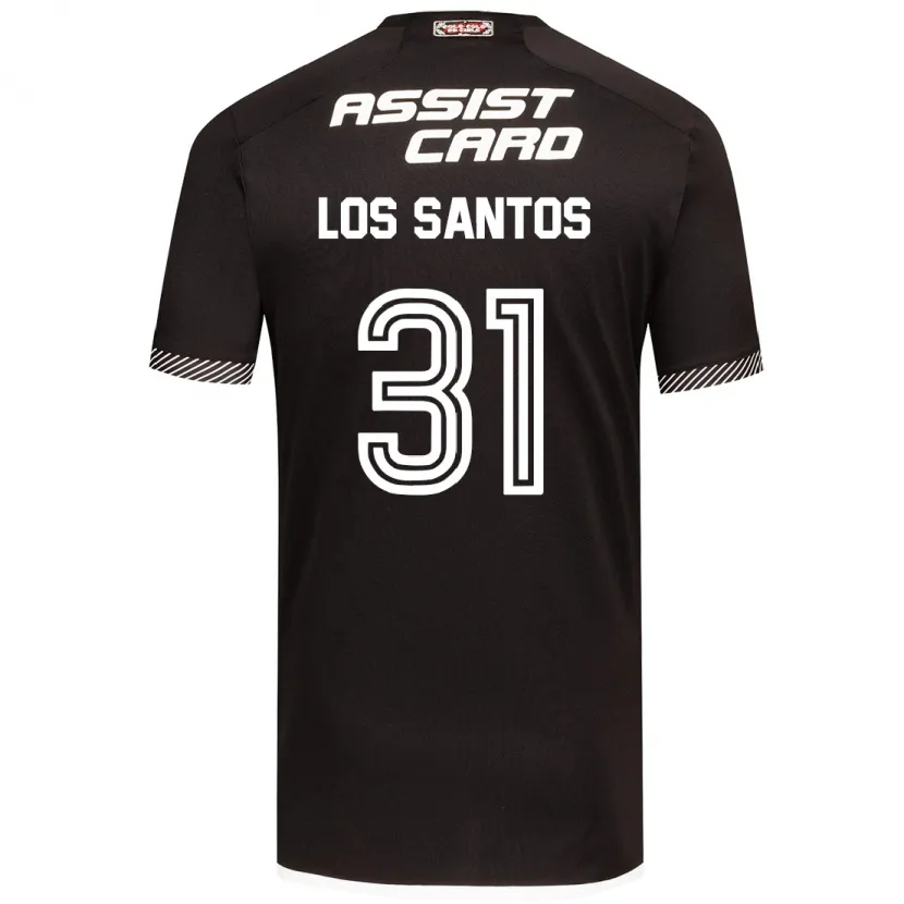 Danxen Heren Matías De Los Santos #31 Zwart Wit Uitshirt Uittenue 2024/25 T-Shirt