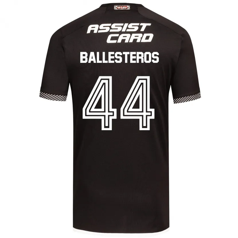 Danxen Heren Martín Ballesteros #44 Zwart Wit Uitshirt Uittenue 2024/25 T-Shirt