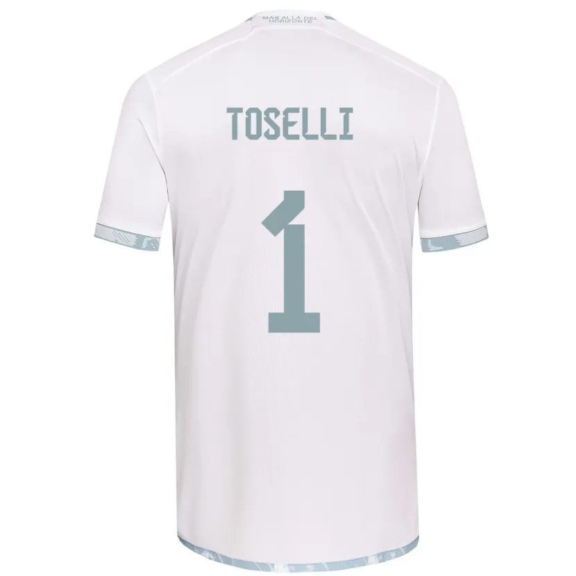 Danxen Heren Cristopher Toselli #1 Wit Grijs Uitshirt Uittenue 2024/25 T-Shirt