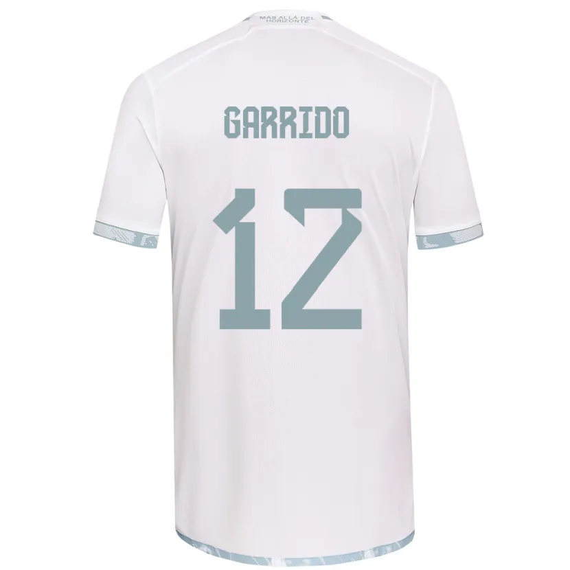 Danxen Heren Pedro Garrido #12 Wit Grijs Uitshirt Uittenue 2024/25 T-Shirt