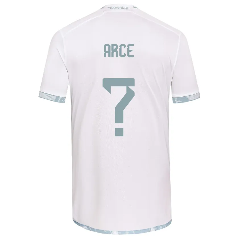 Danxen Heren Agustín Arce #0 Wit Grijs Uitshirt Uittenue 2024/25 T-Shirt